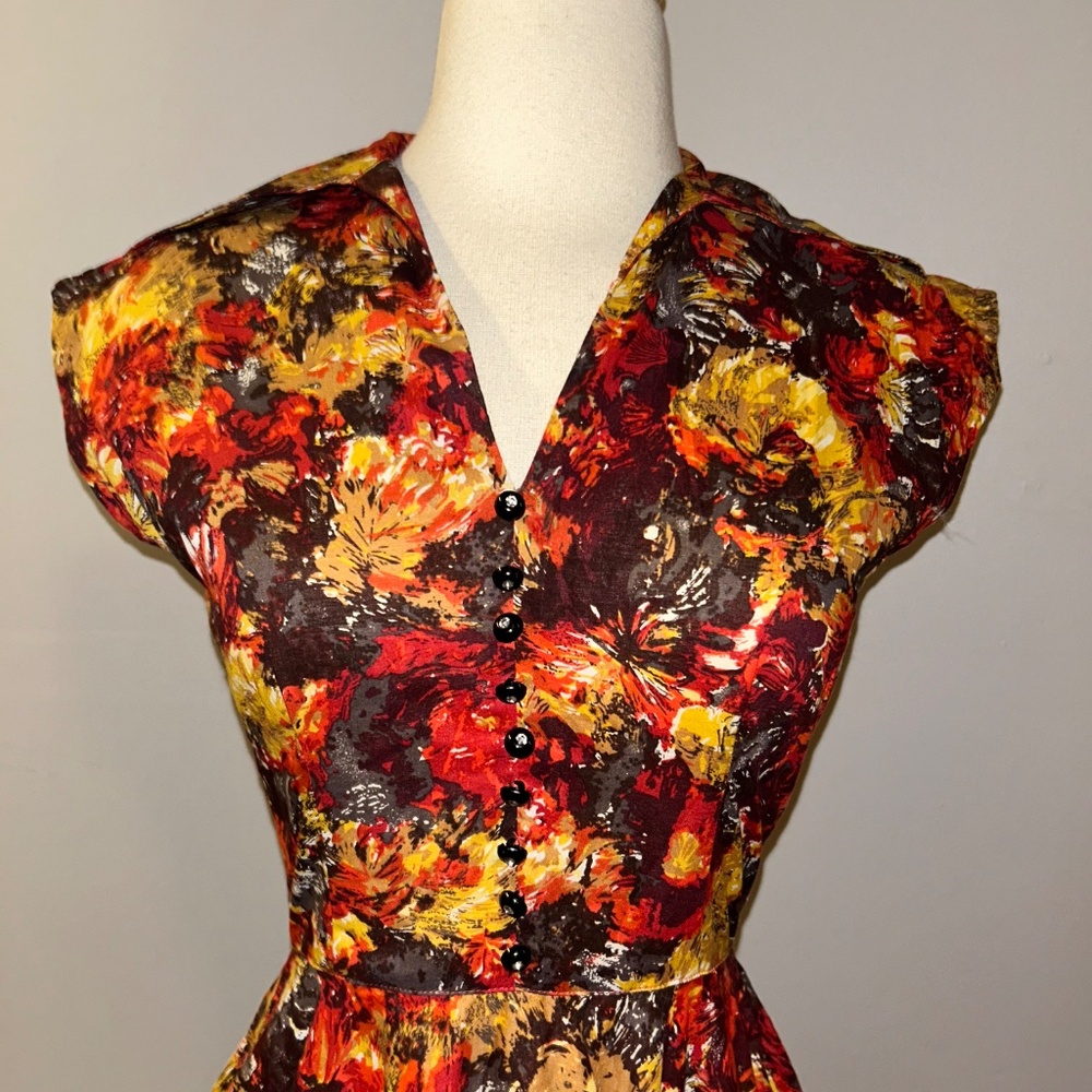 Trashy Diva Warm Watercolors Day Dress - Picture 4 of 6